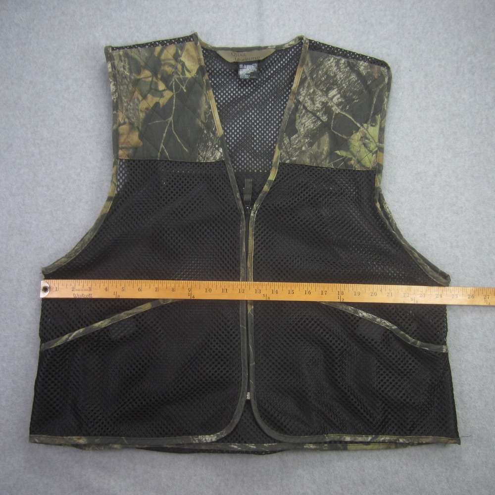 Quail Unlimited Mens Large Mesh Hunting Vest Mossy‎ Oak Break Up Camo Shooting - Picture 11 of 13